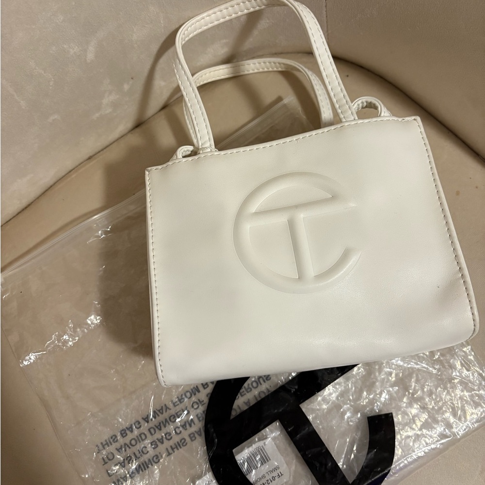 Telfar White Shopper